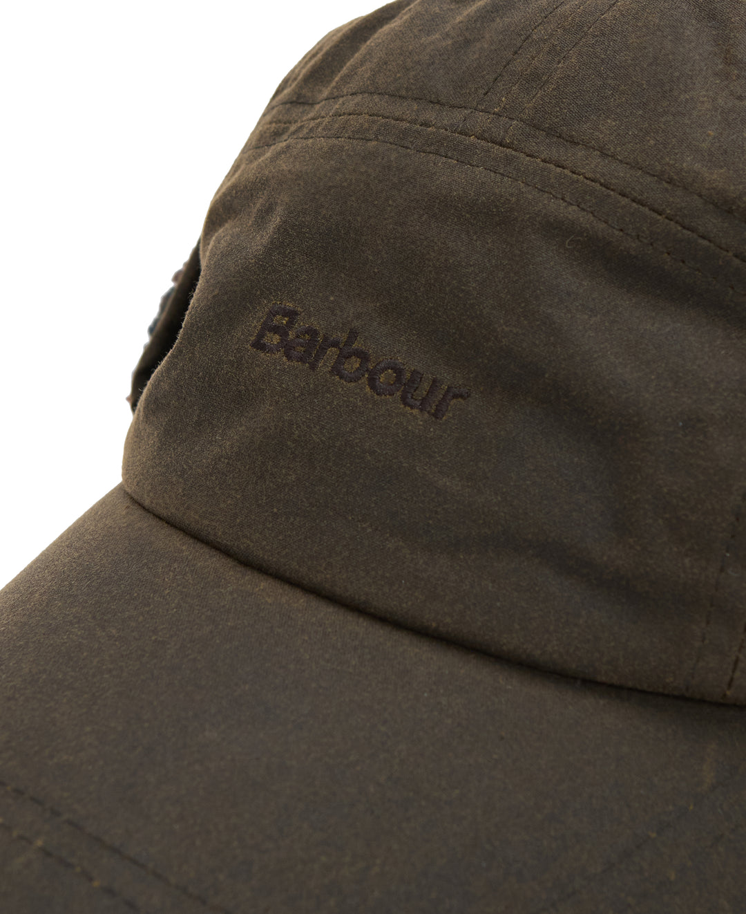 Barbour Waxed Cotton Lonnen Hunting Earflap Cap Olive