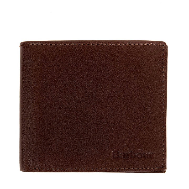 Barbour Brown Colwell Leather Bi-fold Wallet