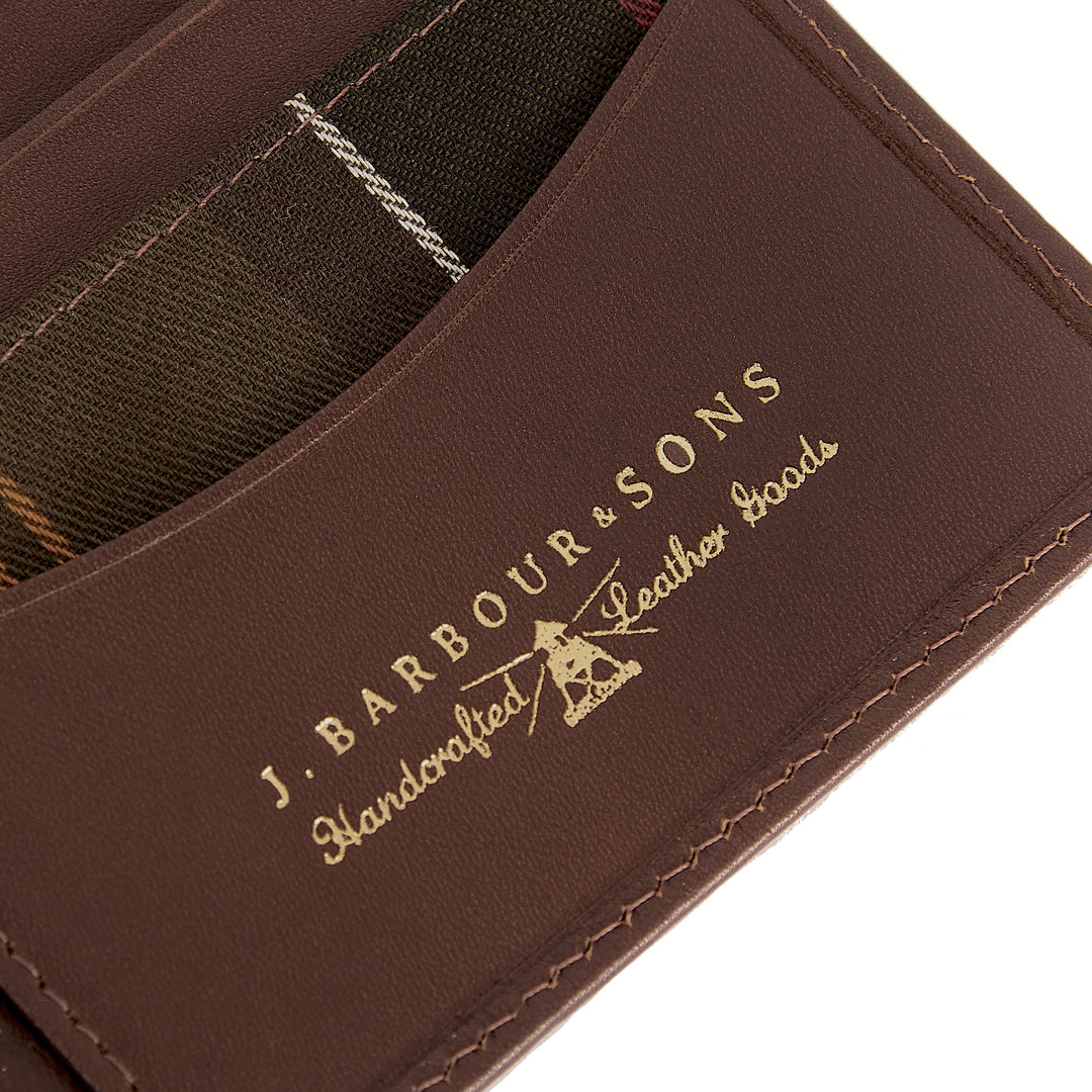 Barbour Brown Colwell Leather Bi-fold Wallet