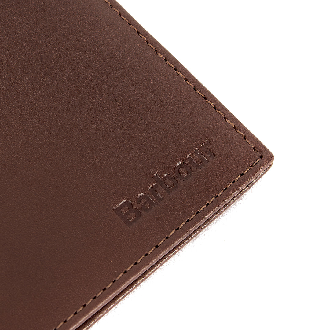 Barbour Brown Colwell Leather Bi-fold Wallet