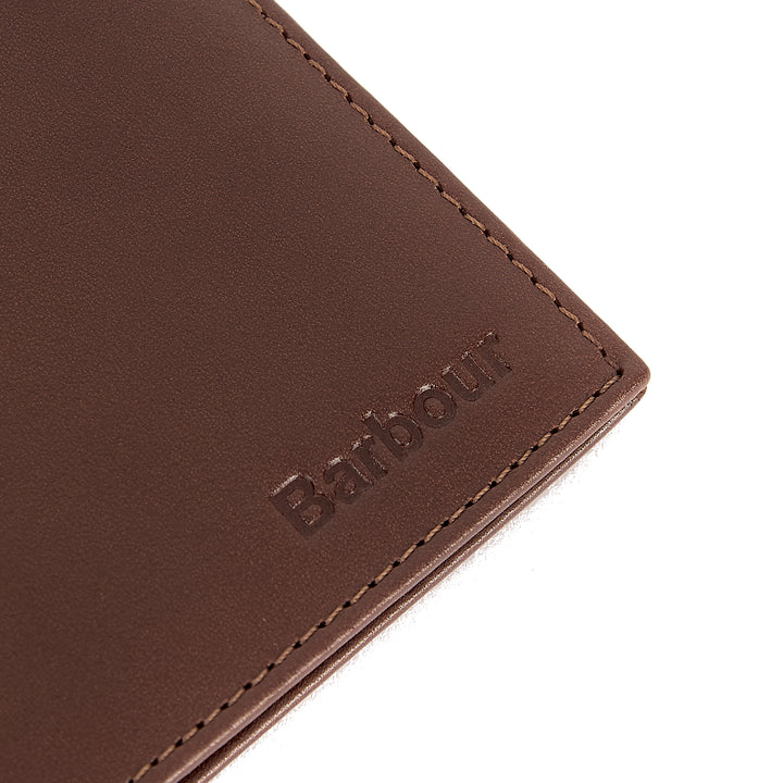 Barbour Brown Colwell Leather Bi-fold Wallet