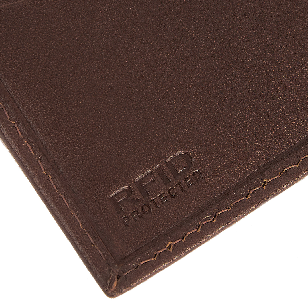 Barbour Brown Colwell Leather Bi-fold Wallet