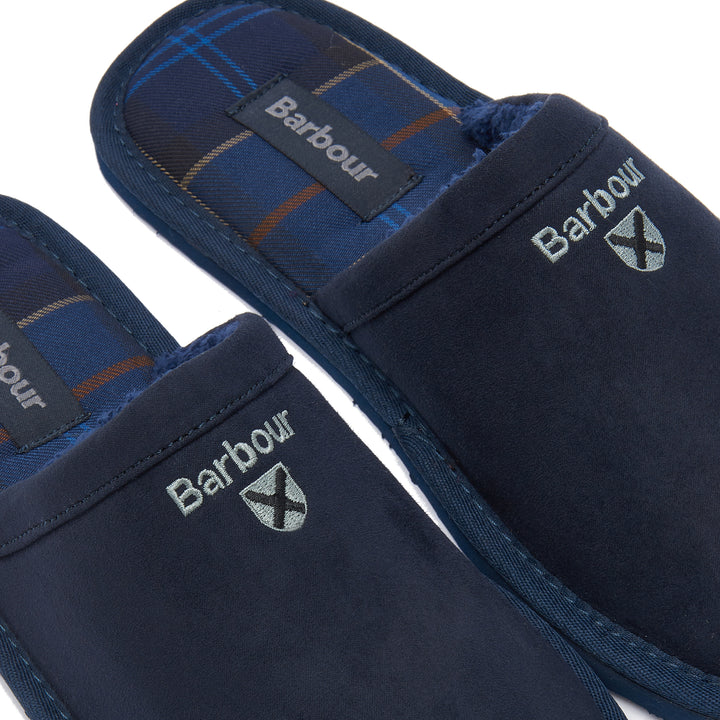 Barbour Everitt Mule Slippers - Navy