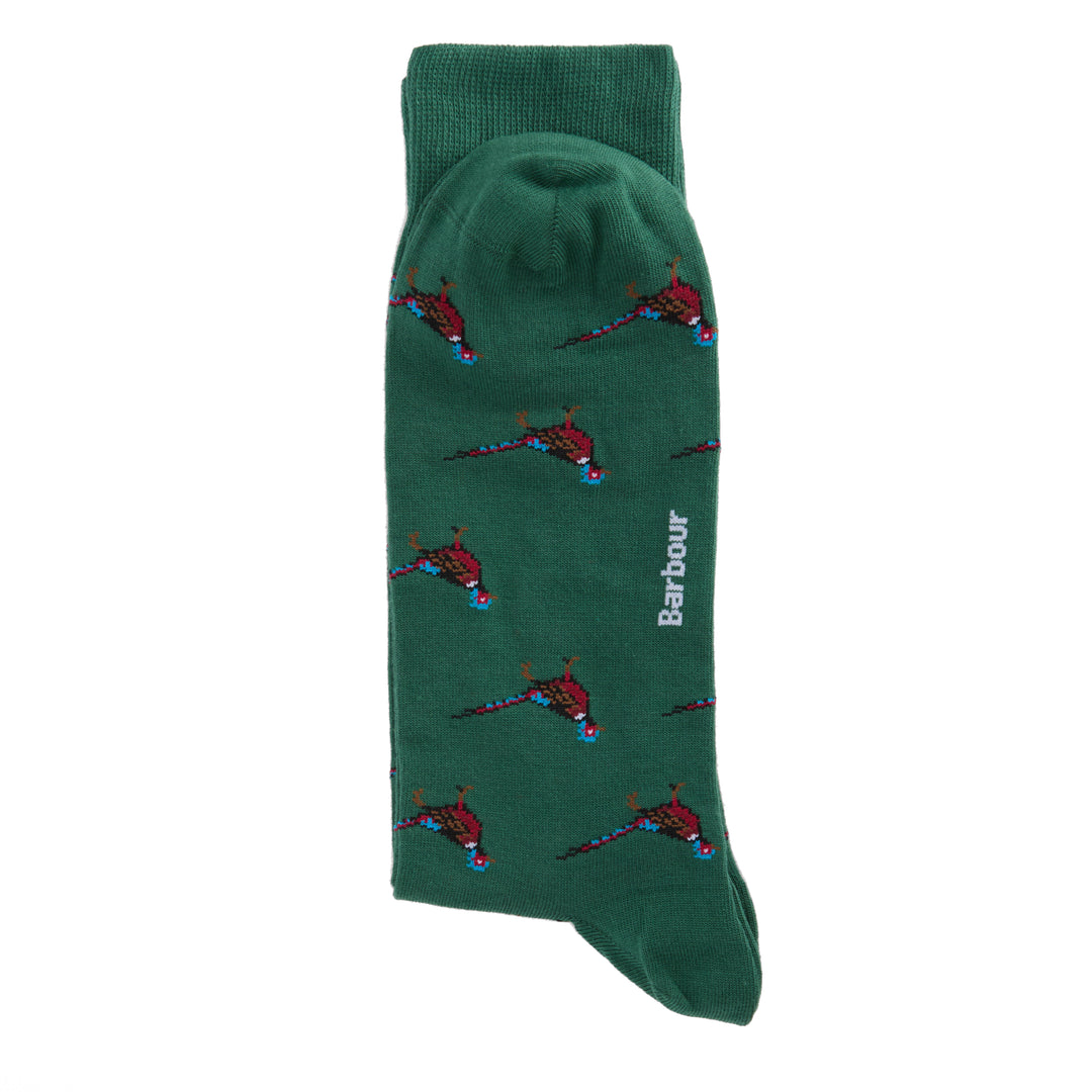 Barbour Racing Green Pheasant Socks
