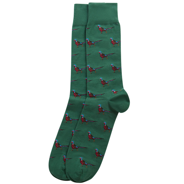 Barbour Racing Green Pheasant Socks