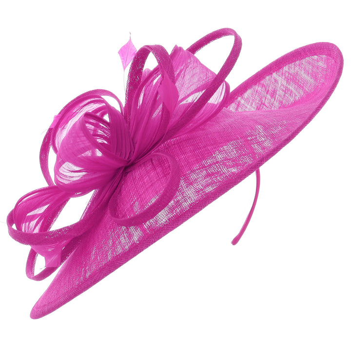Magenta Large 40cm Disc Headband Fascinator (170)