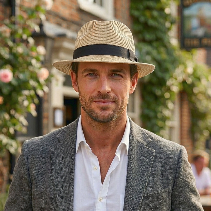 Summer Straw Hat - Black Band