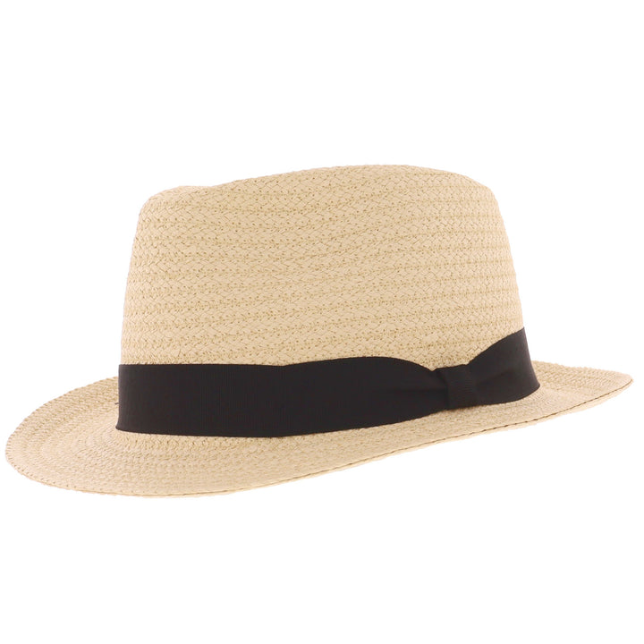 Summer Straw Hat - Black Band