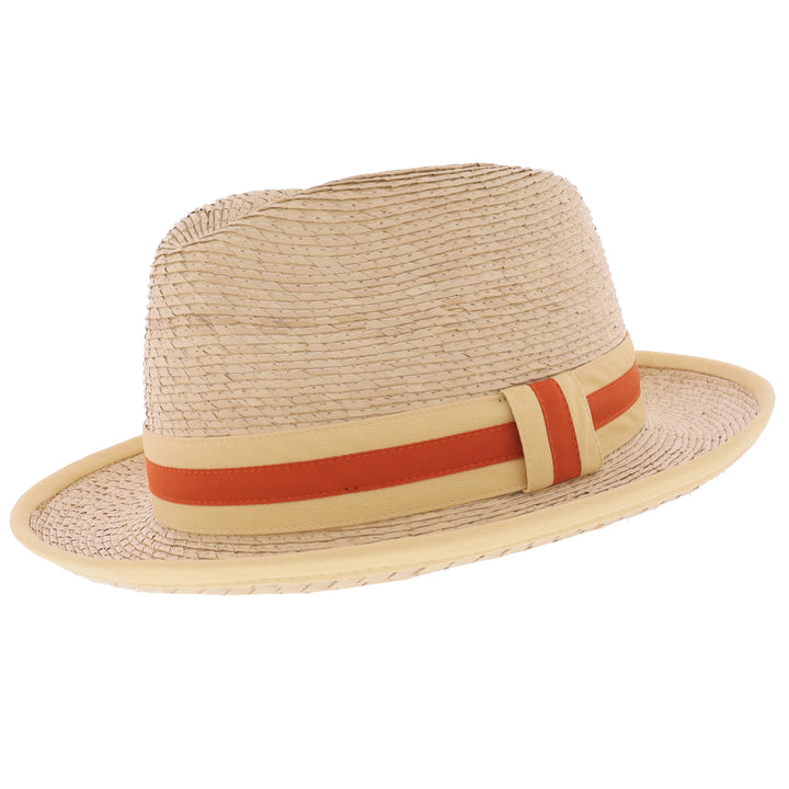 Summer Buri Straw Trilby Hat
