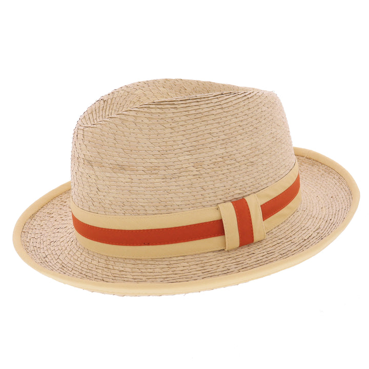 Summer Buri Straw Trilby Hat