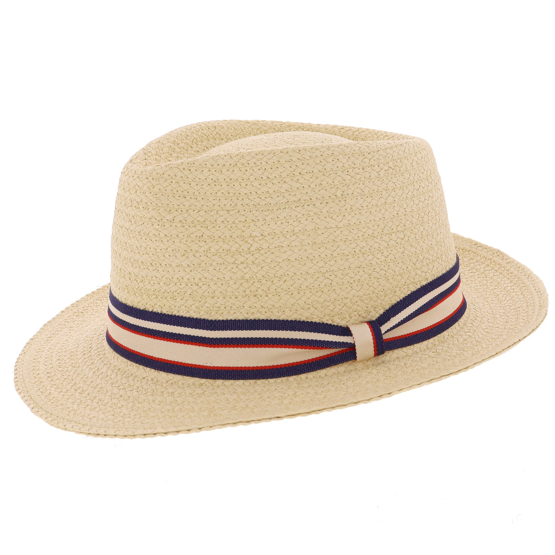 Summer Straw Hat - Striped Band