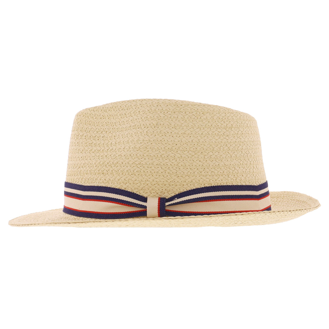 Summer Straw Hat - Striped Band