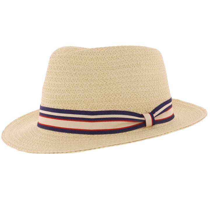 Summer Straw Hat - Striped Band