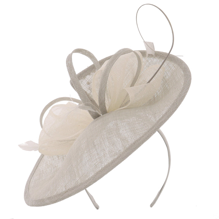 Silver Medium Disc Headband Fascinator 'Margot'