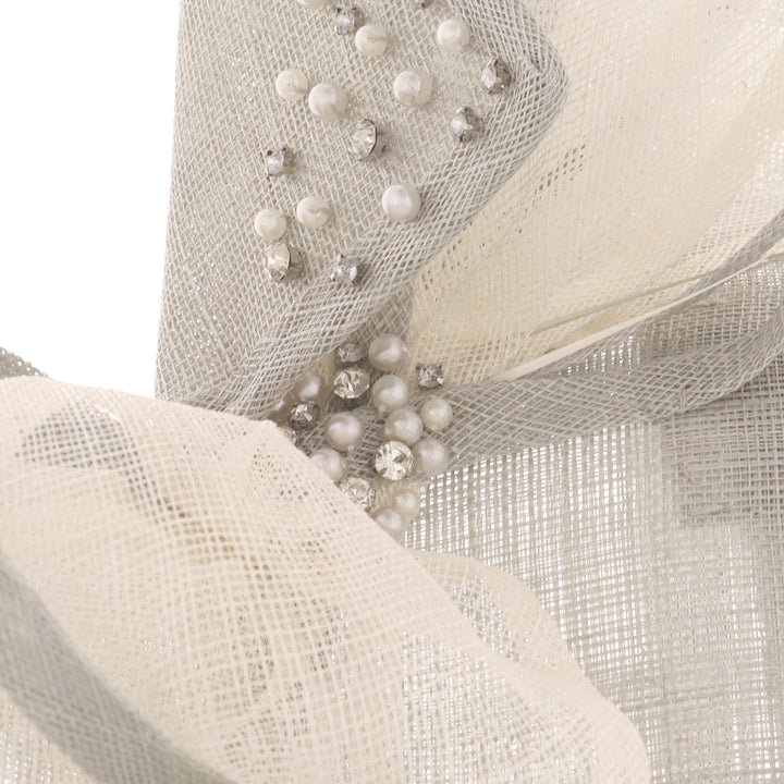 Silver Medium Disc Headband Fascinator 'Margot'