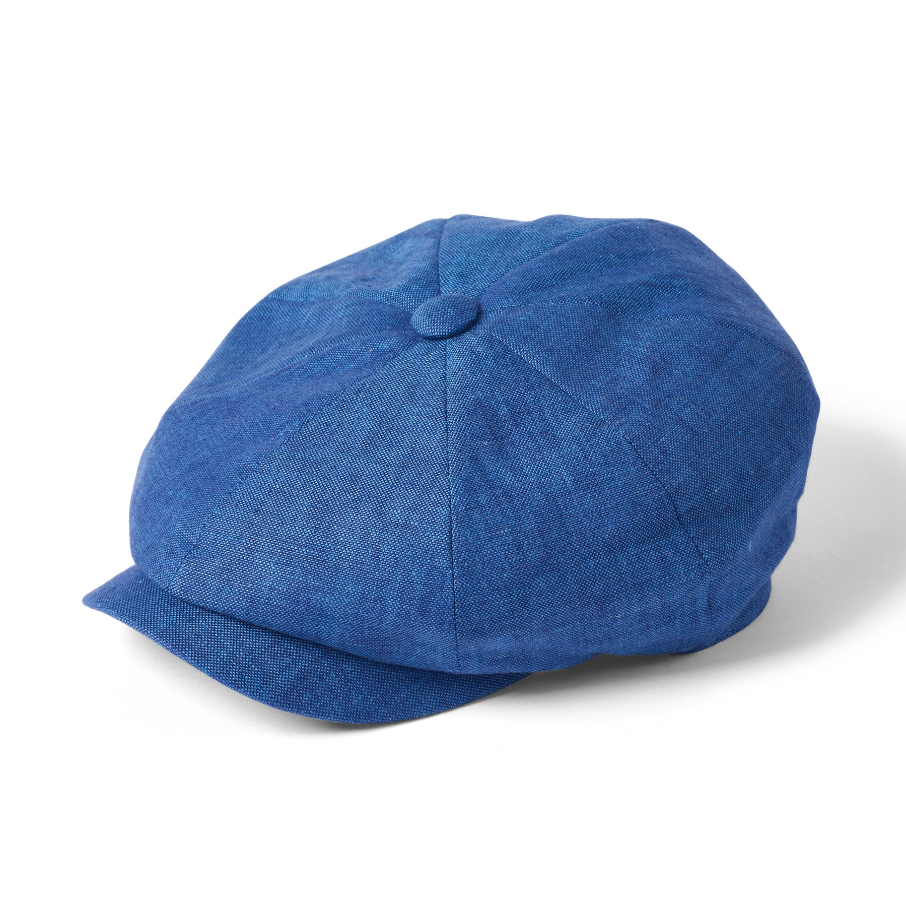 Failsworth Irish Linen Alfie Bakerboy Newsboy Cap In Marine Blue – The ...