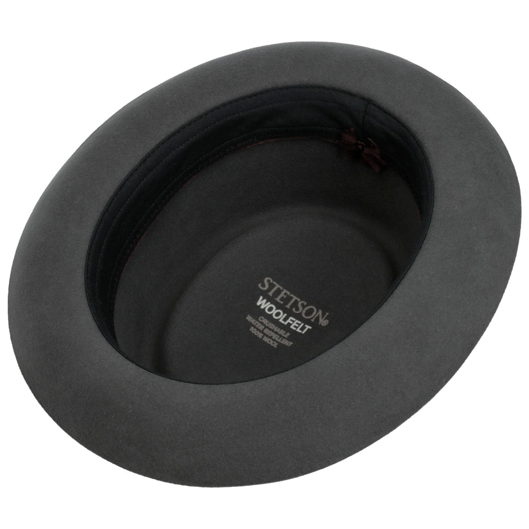 Stetson Maysville Pork Pie Wool Hat Grey
