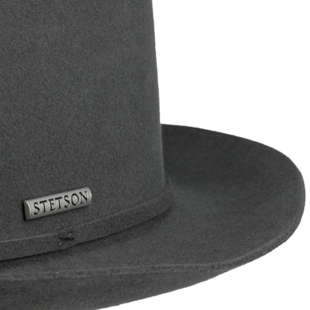 Stetson Maysville Pork Pie Wool Hat Grey