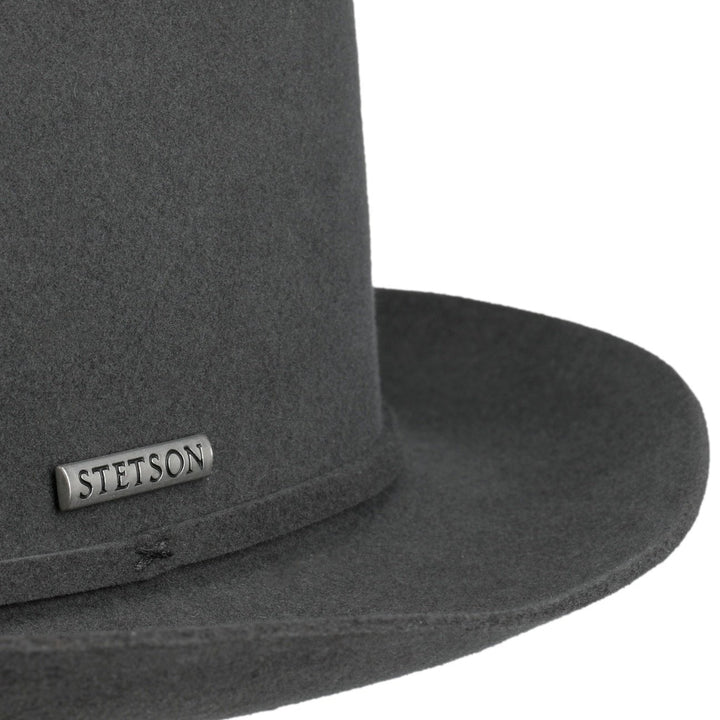 Stetson Maysville Pork Pie Wool Hat Grey