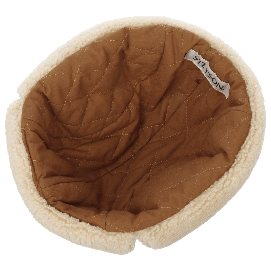 Stetson Wool Check Bomber Aviator Hat - Green