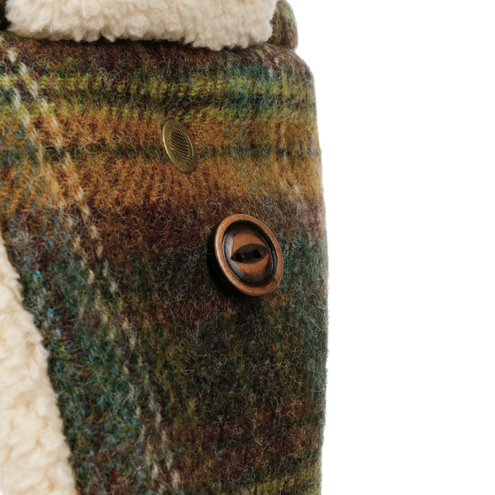 Stetson Wool Check Bomber Aviator Hat - Green