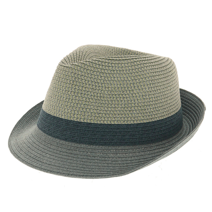 Summer Straw Trilby Hat