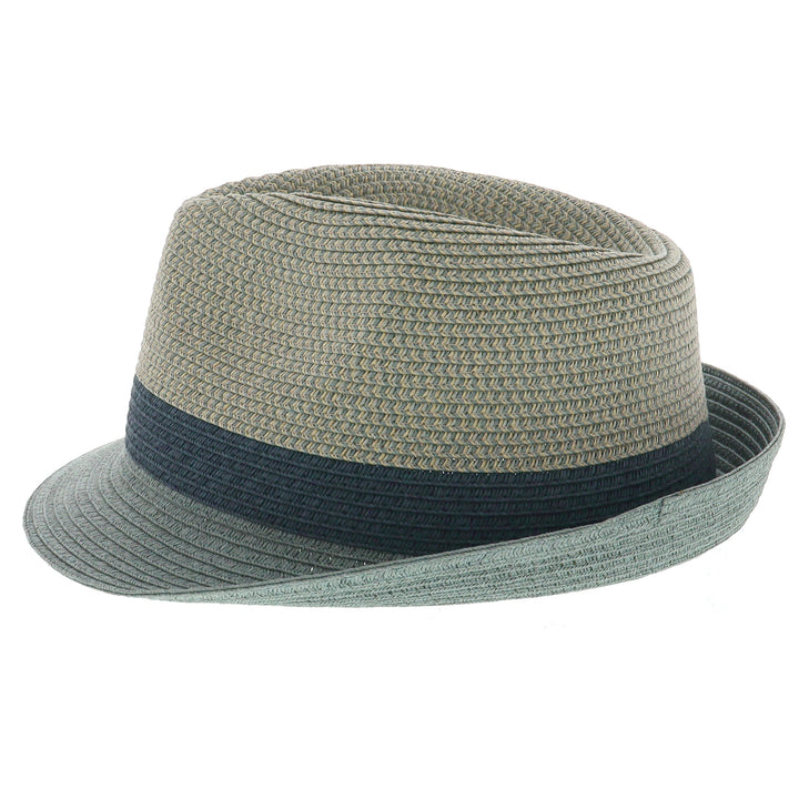 Summer Straw Trilby Hat