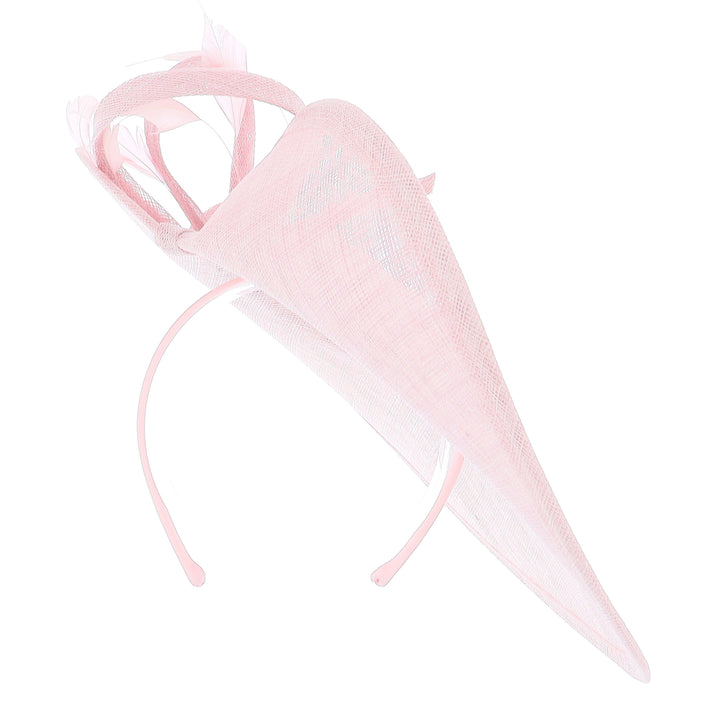 Metallic Rose 36cm Maddox Sweeping Disc Headband Fascinator (153)