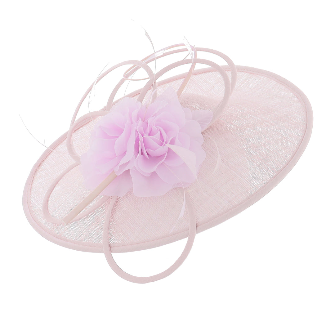 Metallic Pink Disc Headband Fascinator Liza Bella Collection