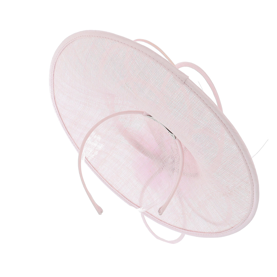 Metallic Pink Disc Headband Fascinator Liza Bella Collection