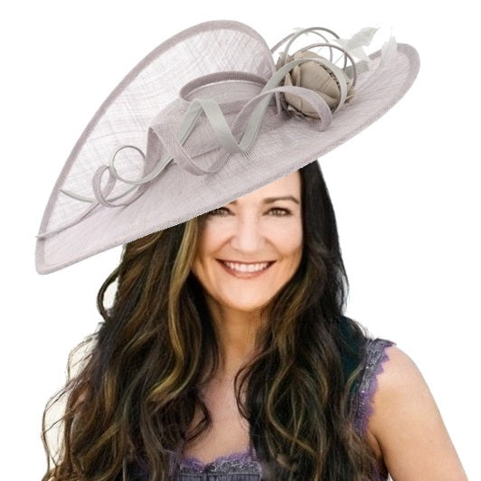 Pearl Large 50cm Maddox Sweeping Disc Headband Fascinator (112)
