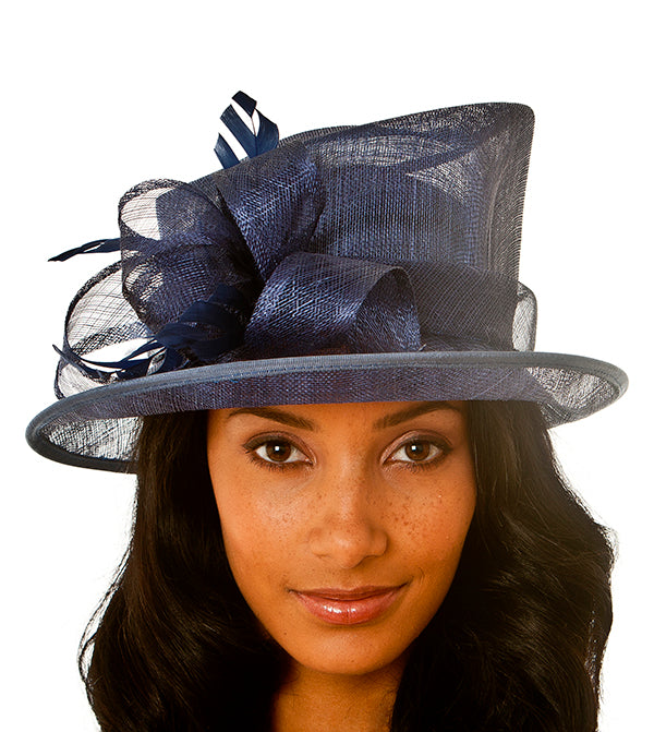 Ivory Small Brim Victoria Sinamay Hat