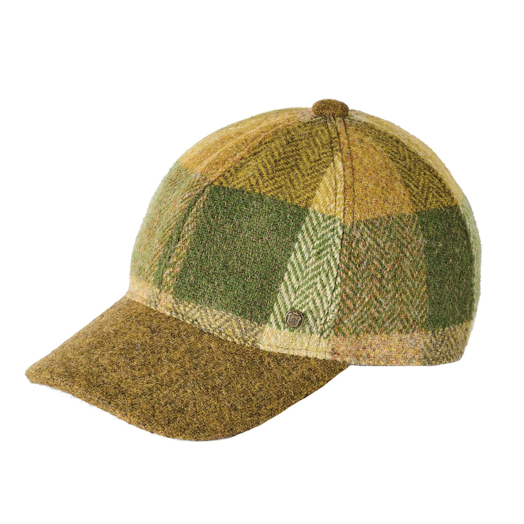 Failsworth Harris Tweed Moss Check Baseball Cap