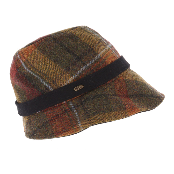 Rust Check 100% Wool Ladies 'Clodagh' Cloche Hat