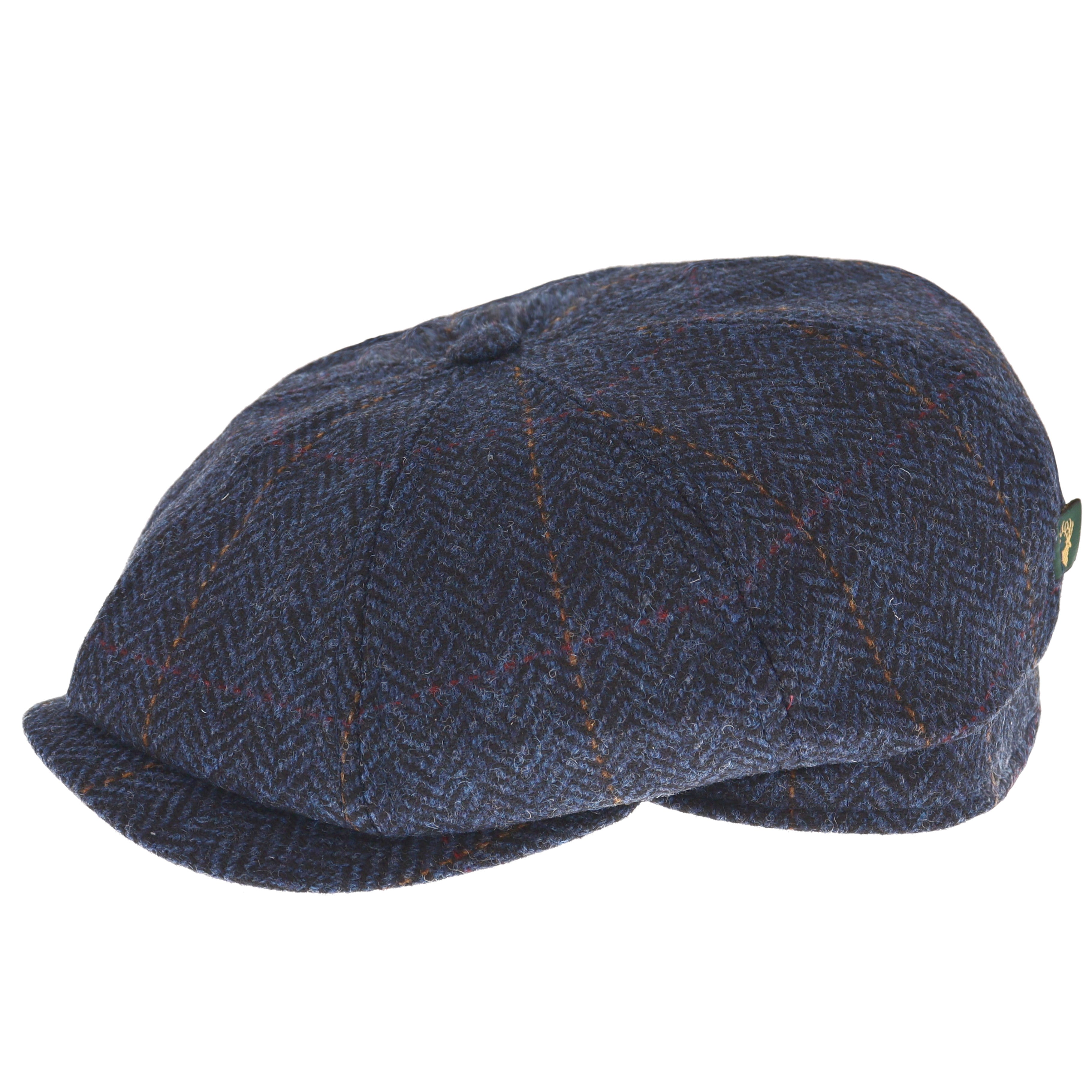 Mucro's Weavers of Ireland Drivers Cap In Blue Herringbone – The Hat ...