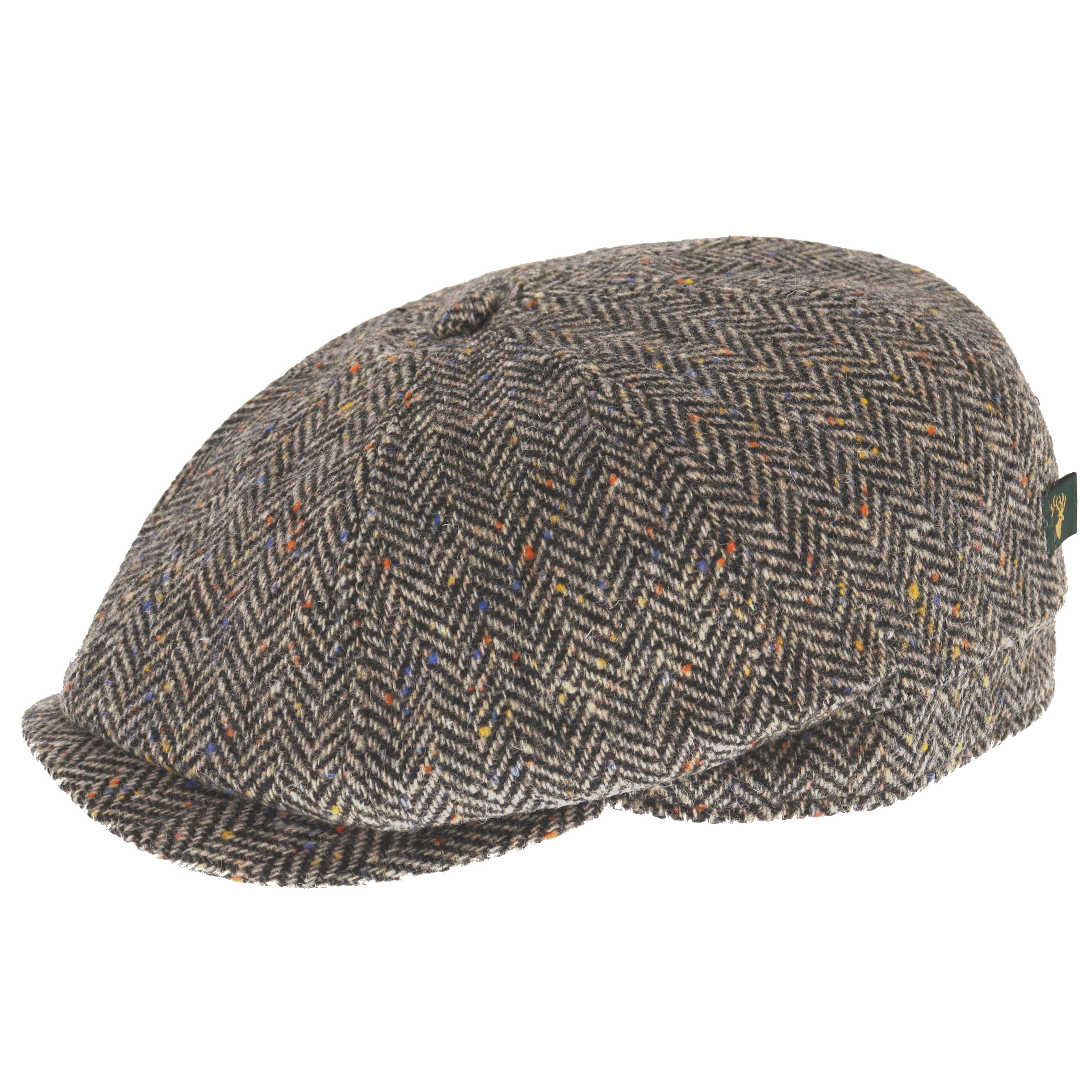 Mucro's Weavers of Ireland Drivers Cap In Grey Herringbone – The