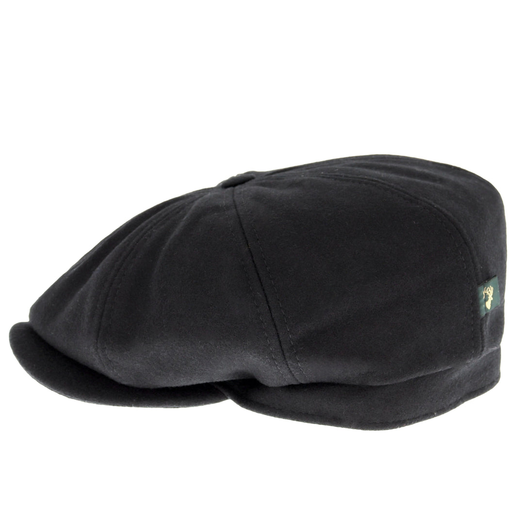 Mucros Weavers Driving Cap in Black
