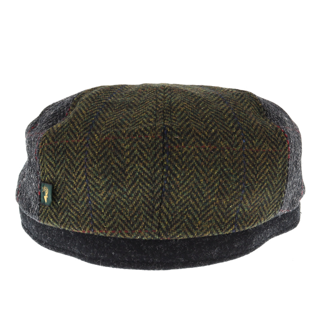 Mucros Weavers Driving Cap in Patchwork