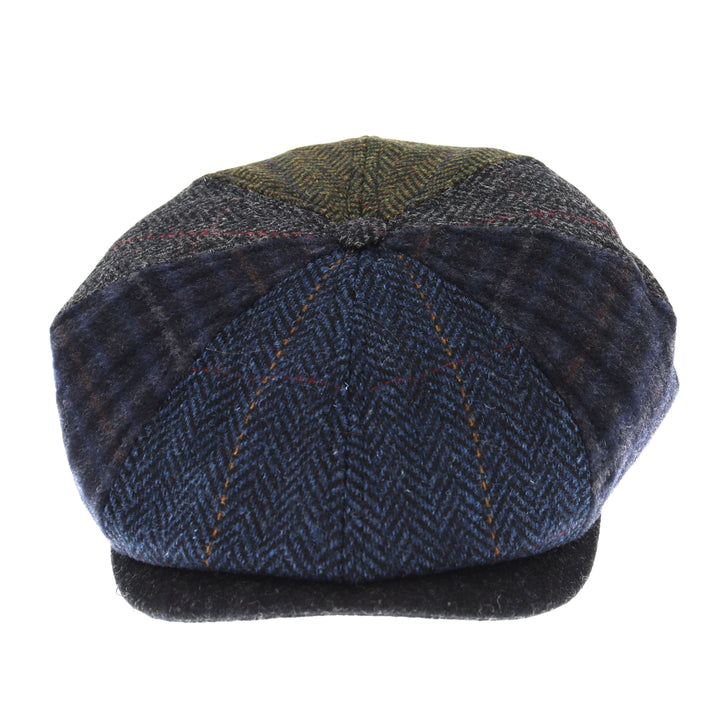 Mucros Weavers Driving Cap in Patchwork