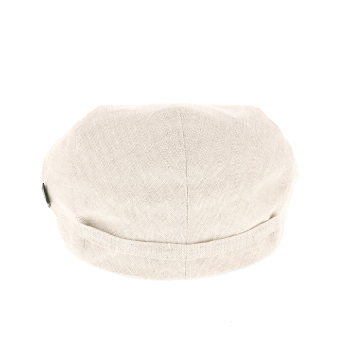 Mucros Weavers Trinity Linen Flat Cap In Natural