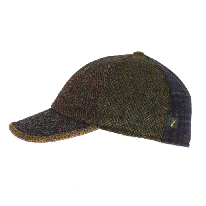 100% Wool Patchwork Baseball Cap