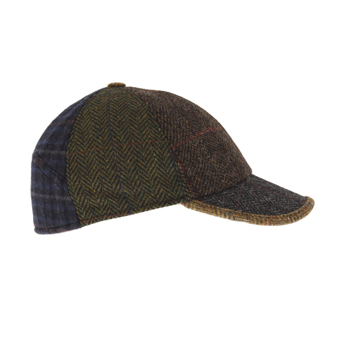 100% Wool Patchwork Baseball Cap