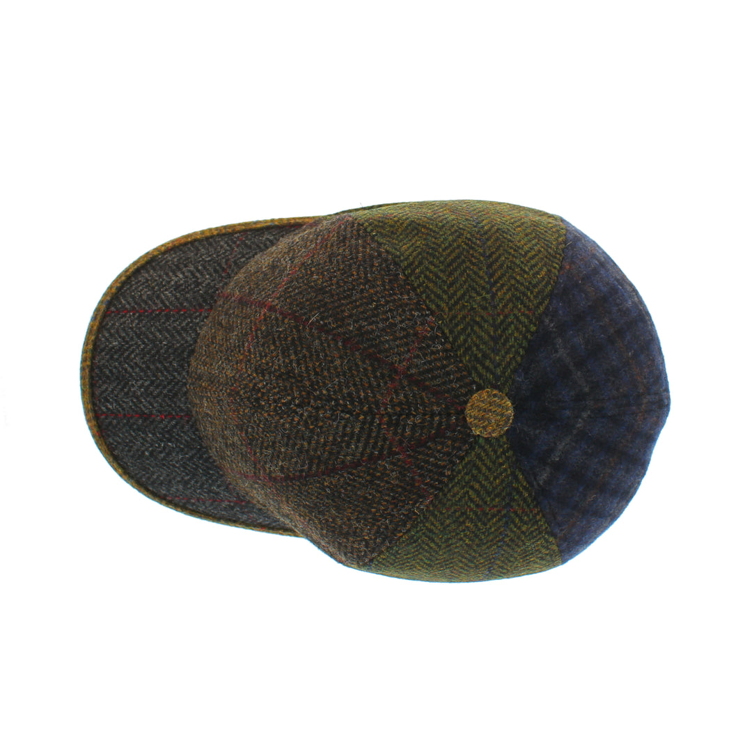 100% Wool Patchwork Baseball Cap
