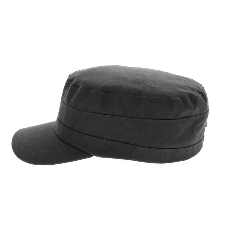 Fishermans Waxed Cap in Black