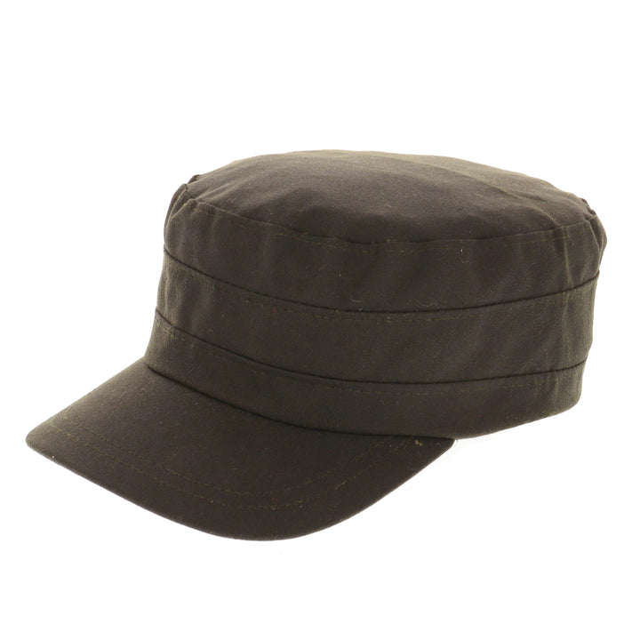 Fishermans Waxed Cap in Olive
