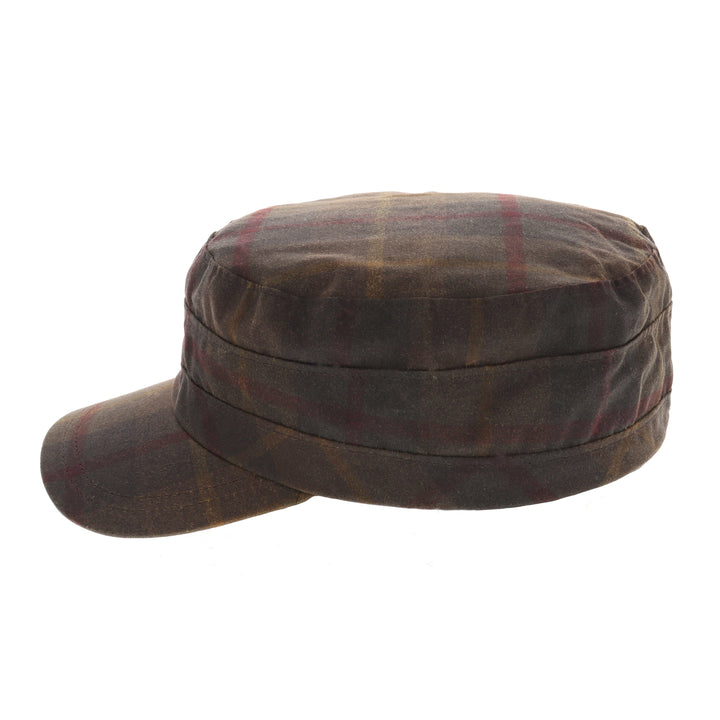 Fishermans Waxed Cap in Tartan