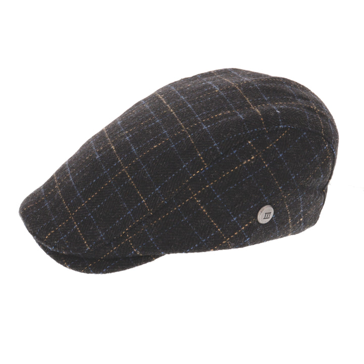 Wide Check Devlin Flat Cap From Tresanti