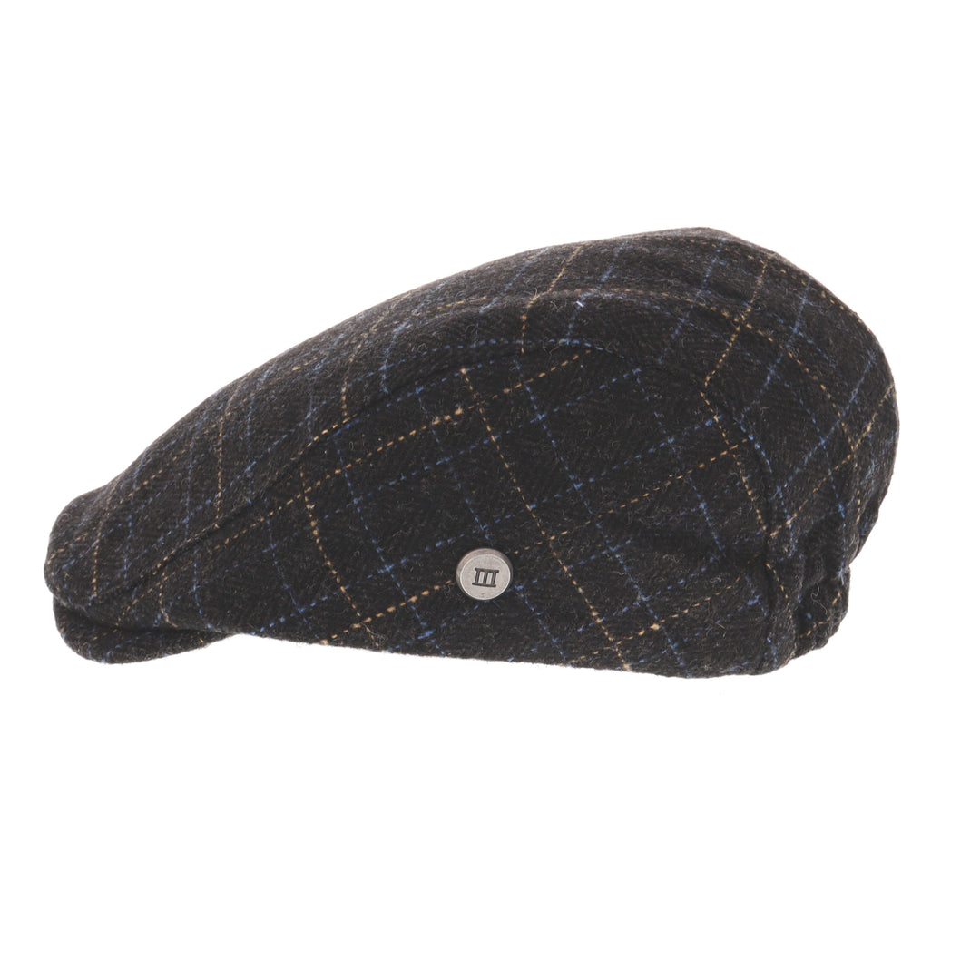 Wide Check Devlin Flat Cap From Tresanti