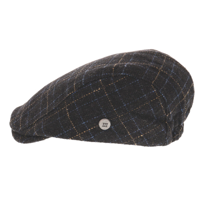 Wide Check Devlin Flat Cap From Tresanti