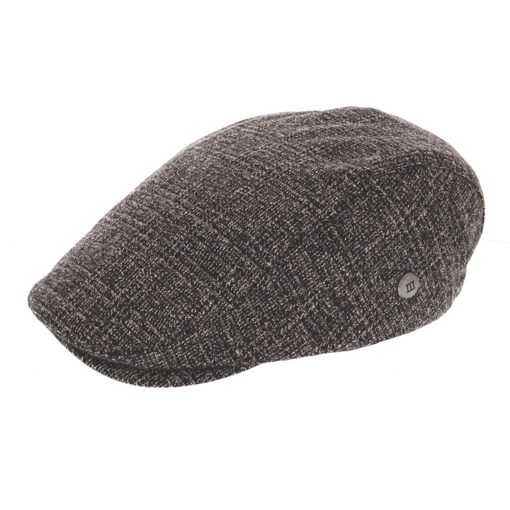 Grey Bobbio Flat Cap From Tresanti